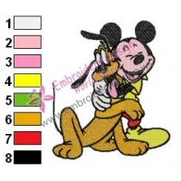 Mickey Mouse Cartoon Embroidery 82